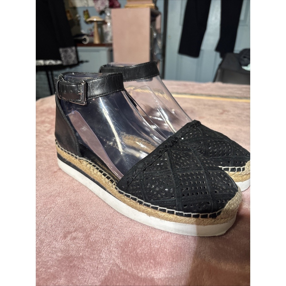 Vince Camuto Binettie Platform Espadrille-Size:7.5 in black casual preppy
